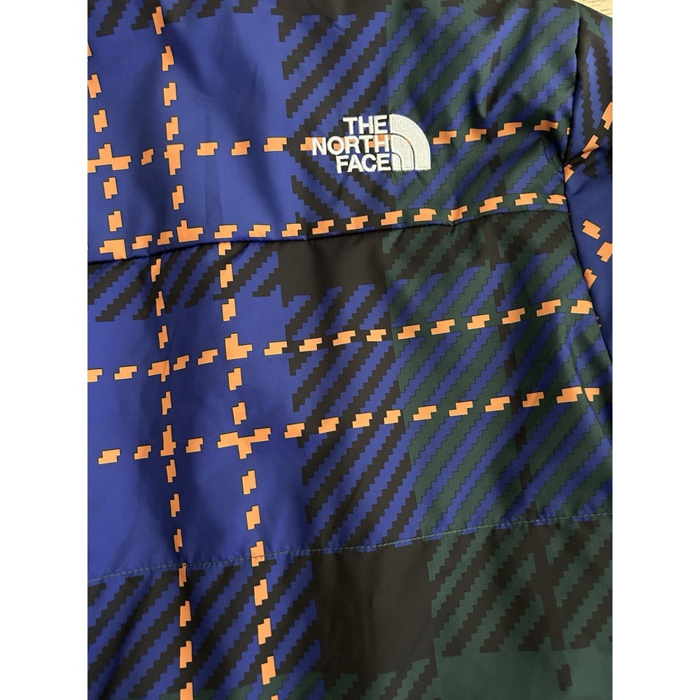 North Face Girls XL Reversible Plaid Printed Mossbud Swirl Jacket Ski Jacket - Picture 13 of 13